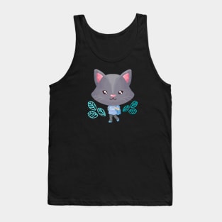 Head of cute cat Tank Top